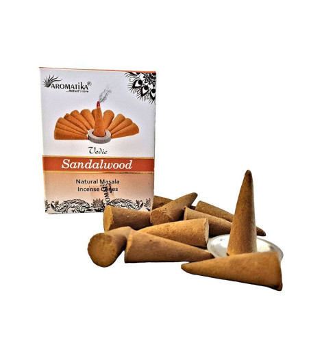 Encens Naturel au Bois de Santal - Cônes Masala Indiens