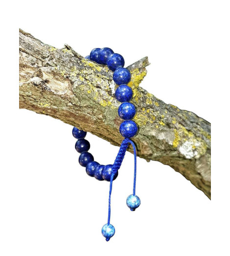 Bracelet en Pierre Lapis Lazuli Fabriqué au Népal