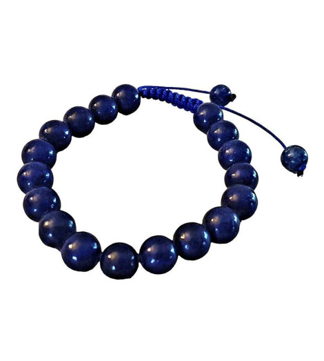 Bracelet en Pierre Lapis Lazuli Fabriqué au Népal