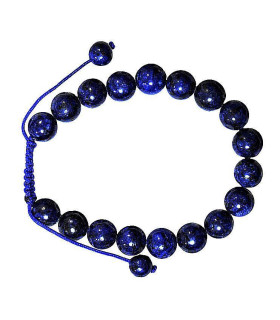 Bracelet en Pierre Véritable d'Améthyste Fabriqué au Népal