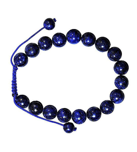 Bracelet en Pierre Véritable d'Améthyste Fabriqué au Népal
