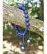 Bracelet en Pierre Véritable d'Améthyste Fabriqué au Népal