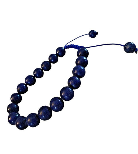 Bracelet en Pierre Véritable d'Améthyste Fabriqué au Népal