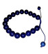 Bracelet en Pierre Véritable d'Améthyste Fabriqué au Népal