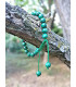 Bracelet Tibétain Malachite Pierre Véritable