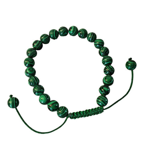 Bracelet Tibétain Malachite Pierre Véritable