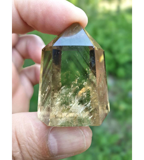 Pointe de Quartz Fumé Fantôme - Cristal Activé