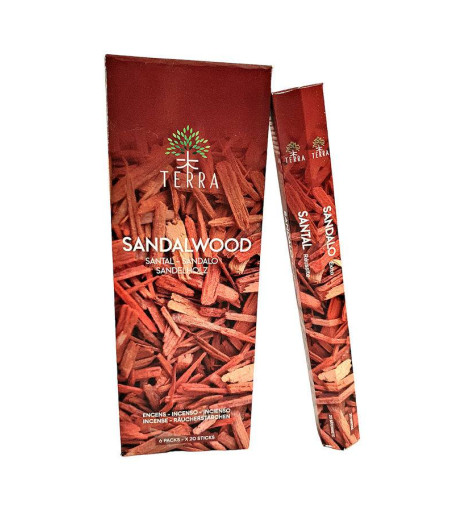 Bois de Santal - Encens Indien Bâtonnets Sans Charbon 30grs