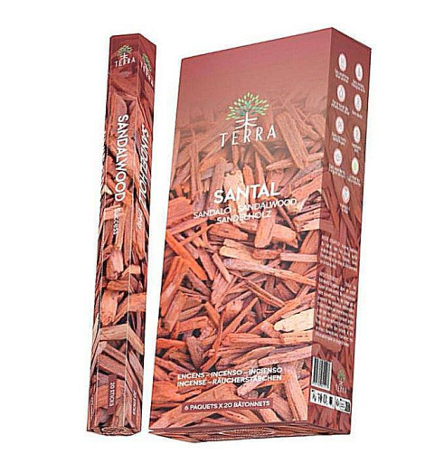 Bois de Santal - Encens Indien Bâtonnets Sans Charbon 30grs