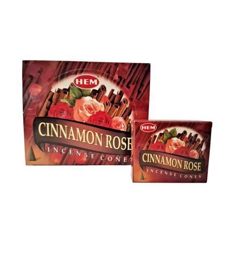 Encens Indien à la Cannelle et à la Rose en Cônes