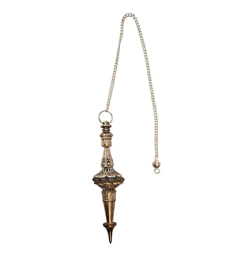 Pendule Divinatoire Hindou Double Lotus - Pièce Unique - Lapis Lazuli