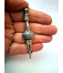 Pendule Divinatoire Hindou Double Lotus - Pièce Unique - Lapis Lazuli