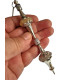 Pendule Divinatoire Hindou Double Lotus Long - Pièce Unique