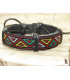 Bracelet Ethnique Tibétain cuir et tissus