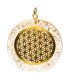 Pendentif Fleur de Vie en Orgonite et Sélénite