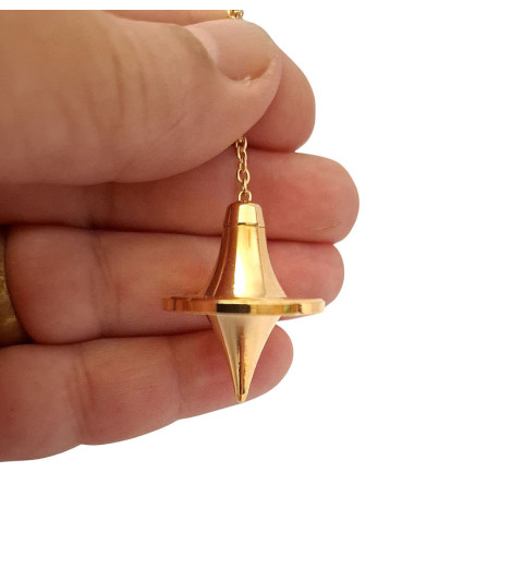 Pendule Toupie en Laiton