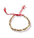 Bracelet Bouddhiste de Chance en Perles de Cuivre - vu dessus