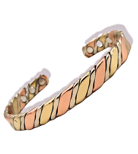 Bracelet en Cuivre Aimants Néodyme - Vue de face