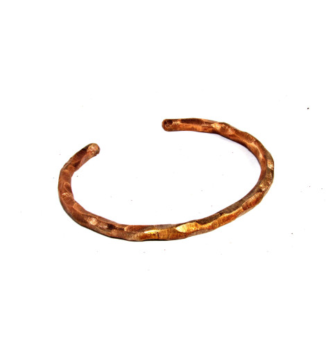 Bracelet en Cuivre Martelé vue de dessus