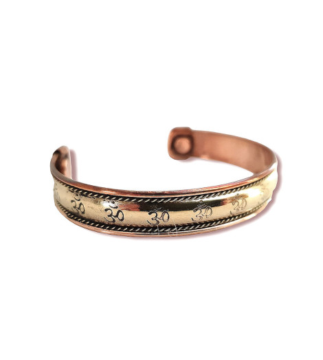 Bracelet Cuivre Aimanté OHM - Vue face