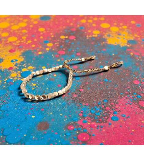 Bracelet Bouddhiste de Chance Lacet Terre - Pluie de couleurs