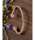 Bracelet en Cuivre Aimanté – Design Celte sur fleurs