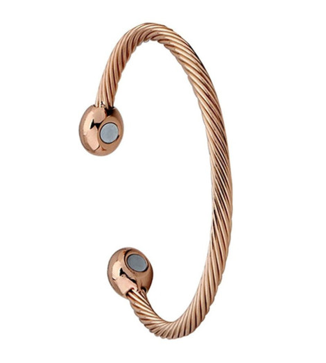 Bracelet en Cuivre Aimanté – Design Celte vertical