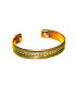 Bracelet en Cuivre Aimanté – Décor Losanges vue dessus