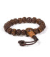 Mala-Bracelet en Rudraksha – 21 Perles vue de face