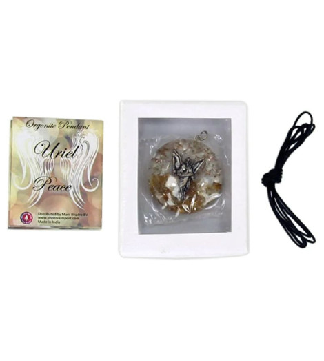 Pendentif Fleur de Vie en Orgonite & Améthyste détail