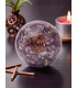 Sphère d'Orgonite Améthyste & Fleur de Vie - Ambiance encens