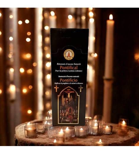Encens Pontifical en Bâtonnets de Fragrances & Sens ambiance bougies
