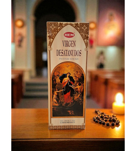 Encens Vierge de Desatanudos avec chapelet