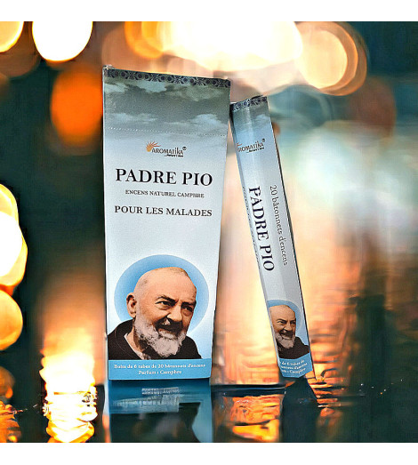Encens Religieux Saint Padre Pio – Intercession et Prière ambiance lumières