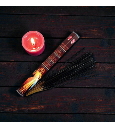 Encens Religieux – Christ Miséricordieux bâtonnets bougie