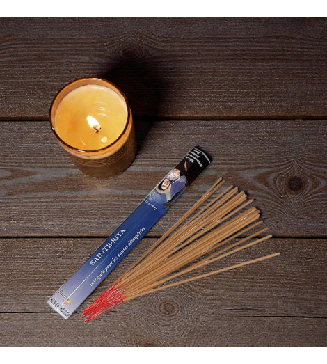 Encens Religieux – Sainte Rita - Bâtonnets et bougie