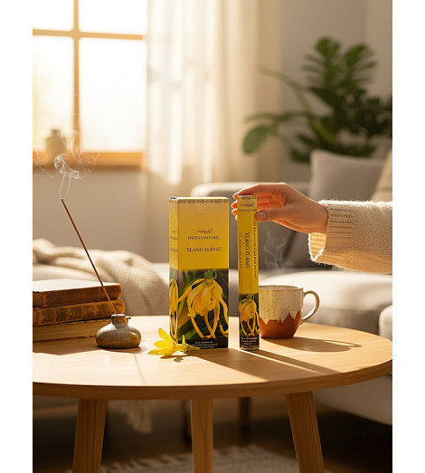 Encens Naturel Ylang Ylang Aromatika boite en main