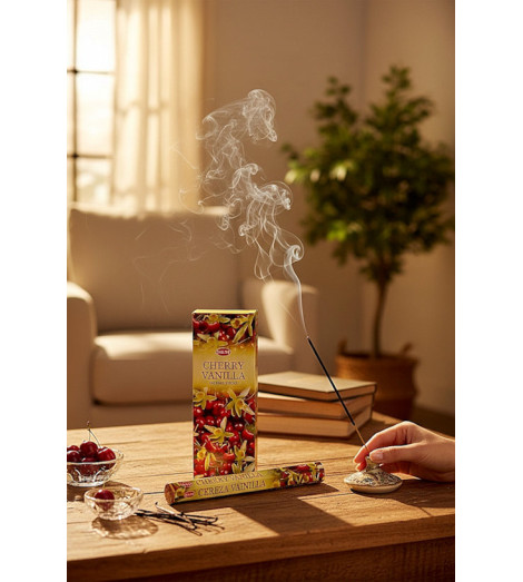 Encens Cerise & Vanille HEM ambiance salon