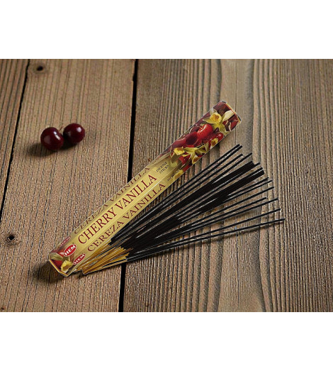 Encens Cerise & Vanille HEM bâtonnets sur table