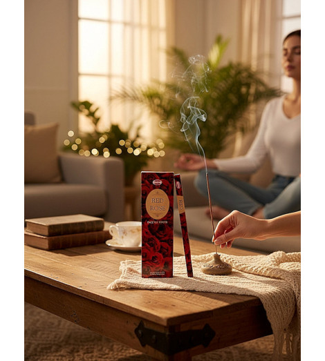 Encens Rose Rouge HEM 10gr ambiance zen