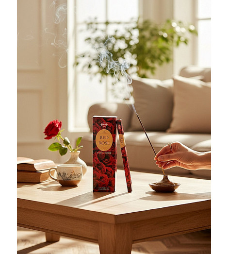 Encens Rose Rouge HEM 10gr ambiance salon