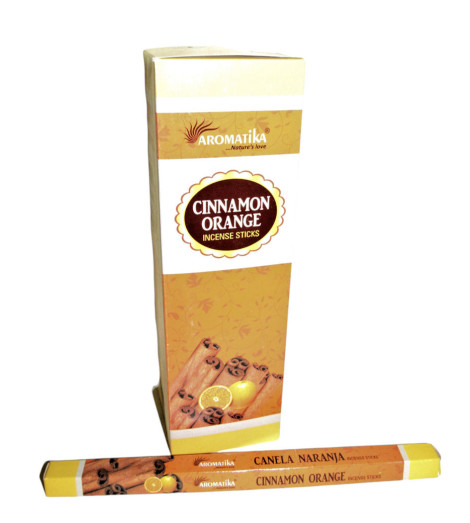 Encens Cannelle & Orange Aromatika boites présentation