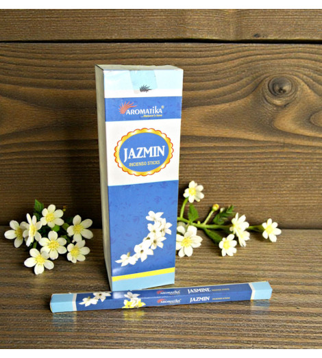 Encens au Jasmin Aromatika Boîte de 10 g ambiance jasmin
