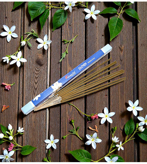 Encens au Jasmin Aromatika Boîte de 10 g bâtonnets et fleurs