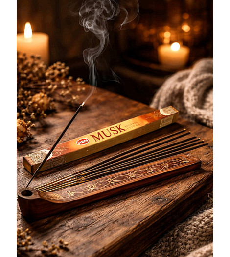 Encens au Musc Précieux HEM – Boite de 10gr ambiance cosy