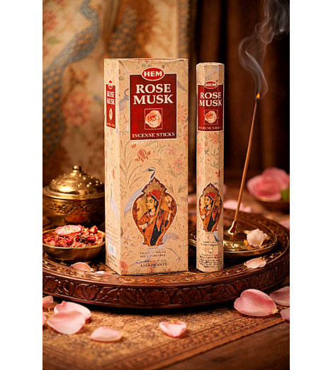 Encens Rose & Musc HEM bâtonnet fumant