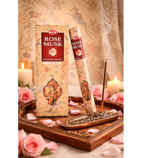 Encens Rose & Musc HEM ambiance bougies