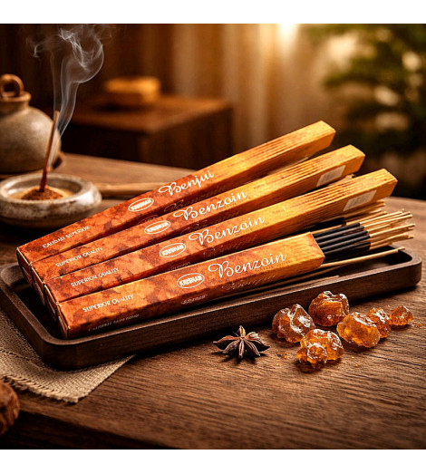 Encens Benjoin Krishan 10g lot de 4 boites