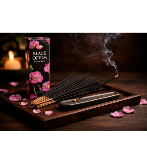 Encens Opium Noir HEM - 20 bâtonnets ambiance cosy
