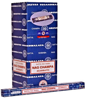Encens Satya Nag Champa – Boîte de 10 g Présentation